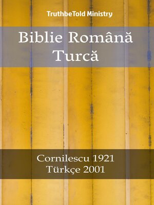 cover image of Biblie Română Turcă